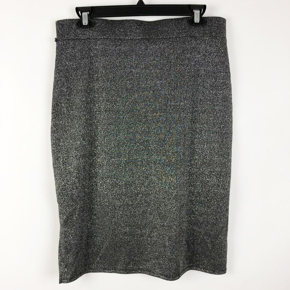 1.State Womens Pencil Skirt Large Gray Side Slits Mini Lined Preppy Career